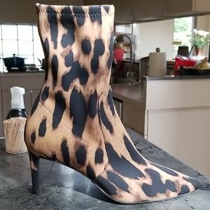 Mid calf animal print boot Stuart Weitzman